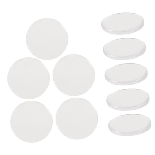 BELLIFFY 10 Pcs Grafted Eyelash Pads Round Silicone Adhesive Pad for Lash Extensions Reusable Durable for Beauty Salon