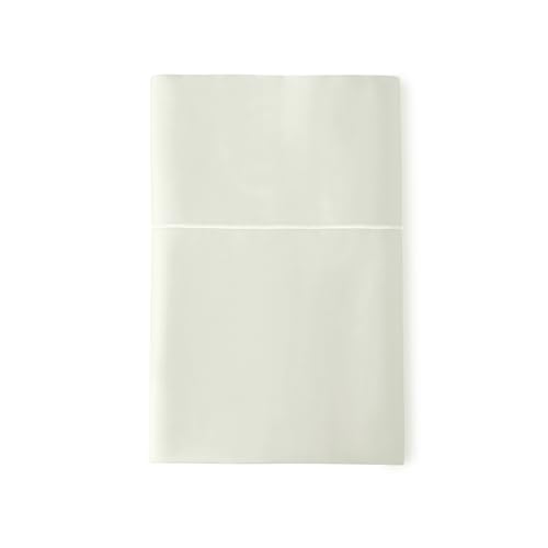 Image of Certified Organic Full Flat Sheet Only - 100% Organic Cotton Top Sheet with Luxurious Soft and Breathable 300 Thread Count Sateen Weave Finish - GOTS & Fairtrade Certified (Pastel Green, Full)