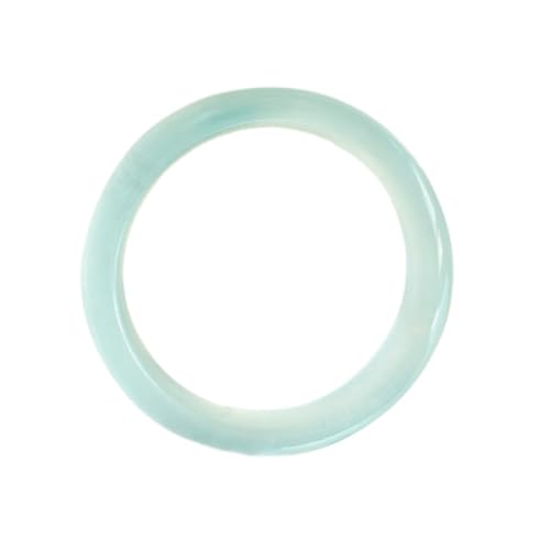 Bracelet Bangle en Jade Vert Glacé pour Femme - Diamètre 60-61 mm avec Écrin Cadeau