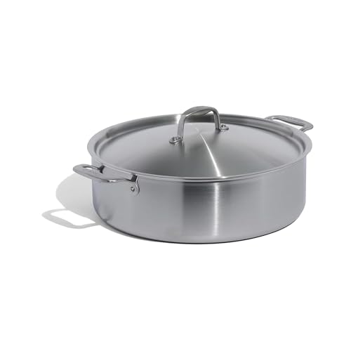 Made In Cookware | 10 Quart Stainless Steel Rondeau Pot w/Li...
