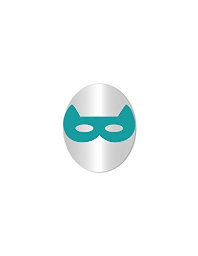 DECOLOOPIO - Miroir Enfant : Masque Loup Turquoise Cover