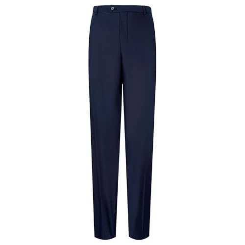 Men's Stylish Business Dress Pants Casual Comfortable Suit Pants Solid Color Straight Fit Work Pants​