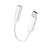 Seulliya USB C to 3.5mm Headphone Jack Adapter for iPhone 17/16/15 Pro/Max, Hi-Res Audio DAC Dongle, 3.5mm Aux Cord Converter for Samsung Galaxy, iPad, Car, USB-C Devices 1Pack