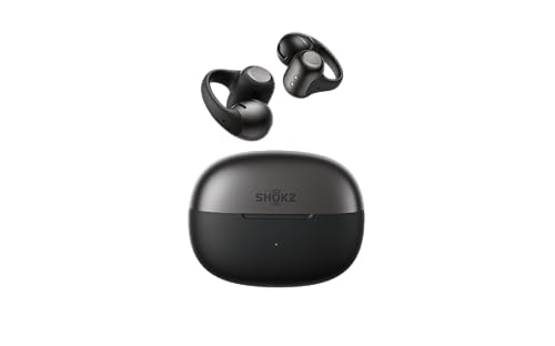 Image of SHOKZ OpenDots 2 Open-Ear Clip-On Earbuds with Upgraded Dolby Audio, 3-Mic Clear Calls, Rich Bass, Up to 40 Hrs of Audio, Wireless Charging, Interchangeable Left /Right Earbuds, IP57, Bluetooth 6.1