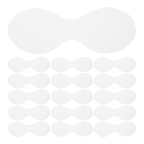 LALADEFIEE Mascarilla para Ojos de Papel No Tejido Blanco de Doble Enlace, Ultra Delgada para Cuidado E Hidratación Piel Alrededor Ojos en Cumpleaños