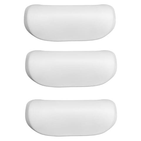 3-Pack 1411501 77228 Spa Neck Pillow for Hot Spring Highlife Series Spas from 2014-Current, 14" L X 5.5”W, Cool Gray, Hot Tub Spa Head Rest Pillows for Watkins Five Years Free Replacement Cover