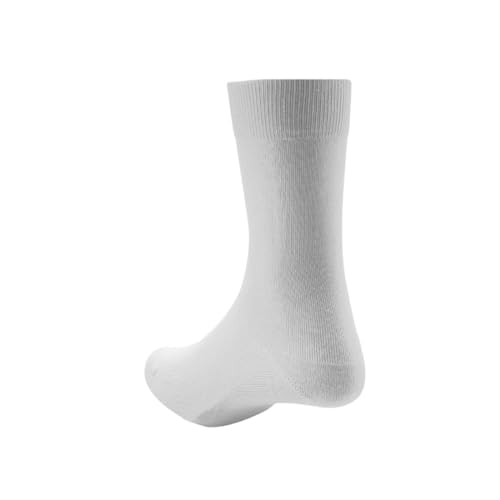 Image of Peter England Mens Cotton Full Length Socks (Pack of 3) White
