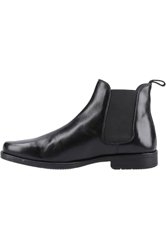 Hush Puppies Brennan Chelsea Bottes Homme Cuir Noir Marron Casual