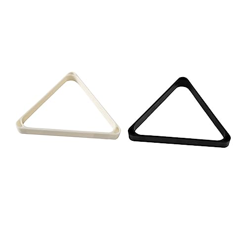 HANABASS 2Pcs Triangle Billiard Rack Durable Pool Ball Holder for Game Home Use Lightweight Billiard Supplies Selection for Pool Tables