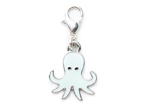 Octopus Charm Miniblings pendant octopus squid ocean enamelled turquoise
