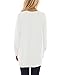 KUOTAI Womens Long Sleeve T Shirts Casual Crew Neck Blouses Tunic Tops for Leggings with Pocket(White, Medium)