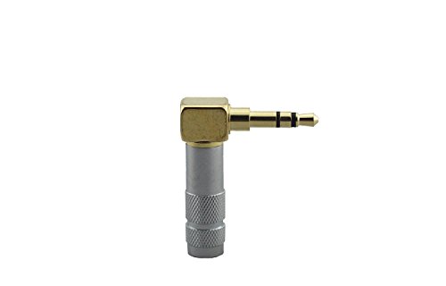 Conector soldado macho ángulo recto 3.5mm oro x2 miniatura 3