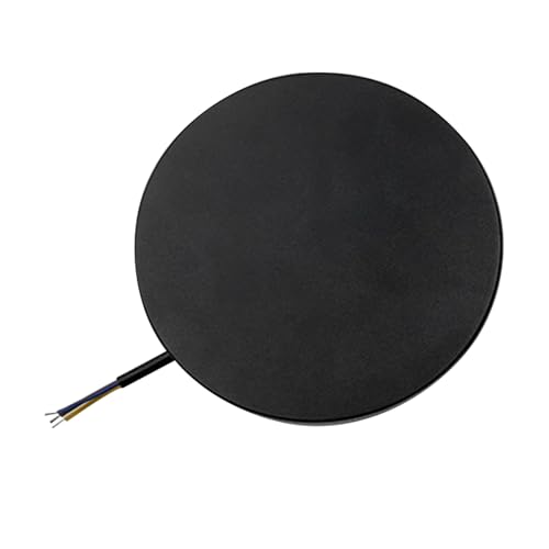 RASTKY Lámpara de Pared LED Blanca Cálida, Accesorio de Iluminación de 360°, Decoración Interior de Aluminio de 150 Mm, Aplique Redondo Eclipse, Luz Decorativa Elegante, Entrada para Pasillo