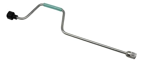 trailer parts4u Lot de 2 béquilles pivotantes 1300/2600kg 380mm Console 42mm Support de levage à manivelle pour voiture et remorque incl. manivelle – vue 3
