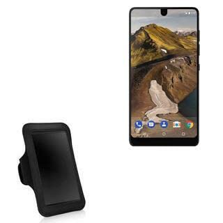 BoxWave Case Compatible with Essential Phone (PH-1) - Sports Armband, Adjustable Armband for Workout and Running for Essential Phone (PH-1) - Jet Black
