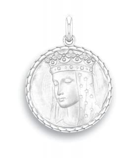 Médaille Vierge aux Étoiles argent 925, un symbole d'amour éternel et de protection maternelle
