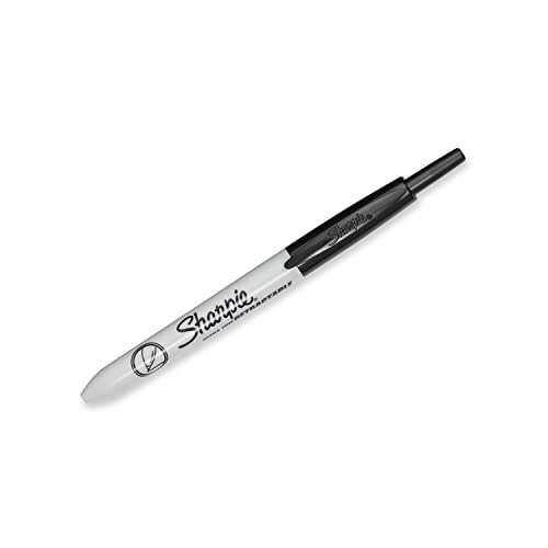 Image of Sharpie Retractable Permanent Markers, Ultra Fine Point, Black, 12 Count (Pack of 2)