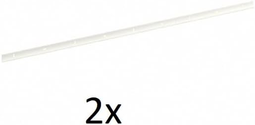 BOAXEL Suspension Rail (2 Pack) 32 1/2" White Wall Mounted Storage System