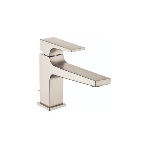 Robinet de salle de bain anti-trace Metropol fini nickel brossé