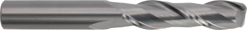 CME 1 pcs Micrograin Carbide End Mills, Square Nose, Bright (Uncoated) Finish, 1/2