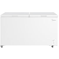Midea Chest Freezer, White, 508 Litre Capacity, Fast Freeze, 4-Star Rating, 41 dB, Energy Rating E