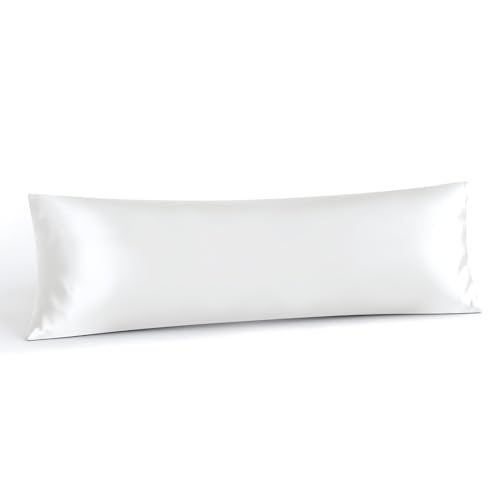 Image of INFIIXSO Silk Pillowcase White 20 inchx54 inch
