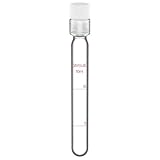 stonylab Tube à Essai en Verre avec Bouchon à Vis en PTFE, Verre Borosilicaté Épais Réutil...