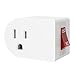 Oviitech 4 Pack Grounded Outlet Wall Tap Adapter with On/Off Power Switch，Single Outlet with Switch in White