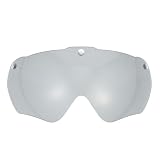 LIOOBO Magnetische Helmlinse aus PC mit Winddichtem Stromlinienförmigem Design Austauschbare Fahrradzubehör Linse für Radfahrer und Outdoor Sport