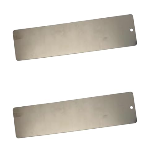 pistro Lot de 2 Grattoirs à Fart pour Snowboard et Ski en Acier Inoxydable, Outil de Retrait et Application, 23 cm x 6 cm