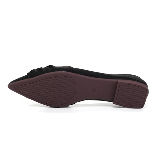 Flats for Women Dressy Casual Comfortbale Bow Ballet Flat Shoes Pointed Toe Work Office Shoes2