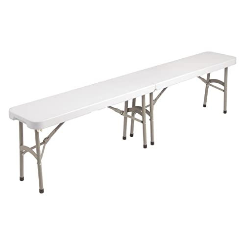 Banc central pliable 1,8 m Bolero Y817 structure acier robuste - 5