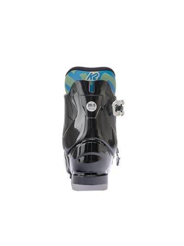 Chaussures de ski Indy 2 K2 garçon noir avec coque souple junior