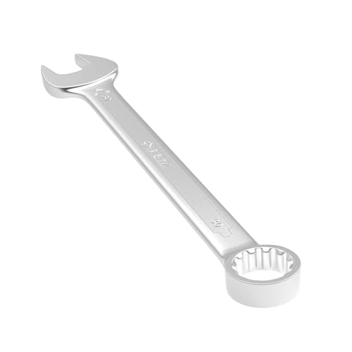 Image of Groz Combination Spanner 30 mm, Length330 mm | DIN 3113 Standards | Chrome Vanadium, Matt Satin Chrome Combination Wrench Tool | CSP /DIN /30G