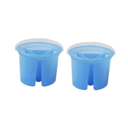 Angoily 2Pcs Artist Brush Washer Leak Painting Water Buckets for Watercolor and Gouache Painting Supplies Random Colors