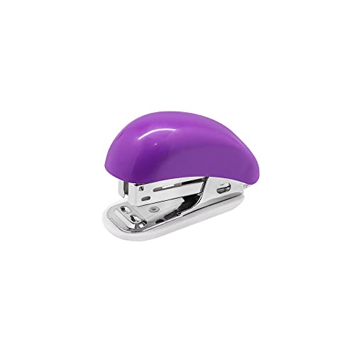 Grampeador Plástico Mini para 20 Folhas 6,8cm Roxo, BRW