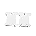 Healifty plástico Bobinas Hilo de Bordar Tarjetas Cruz veranstalter Artesanía DIY Costura almacenar 100 Unidades (Color Blanco)