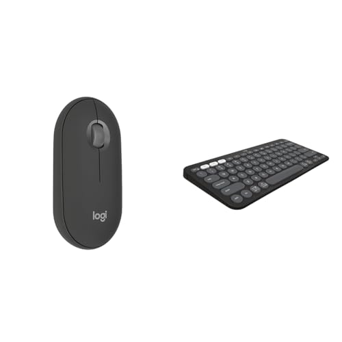 Kit Mouse Sem Fio Logitech Pebble 2 M350s Grafite +