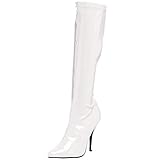  Pleaser Damen SEDUCE-2000 High Heels Stiefel Lack Weiß 40 EU