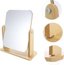 draval Kids Wooden Vanity Mirror – Safe & Lightweight Mirror for Study or Play Desk,Simple Grooming Mirror for Daily Use