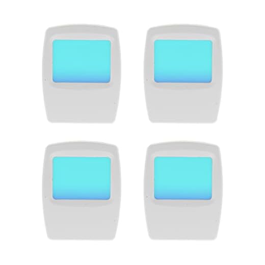 Amerelle Always-On Blue Night Light, 4 Pack (71282) – Plug In LED Night Lights – Soft Night Light with Cool Blue Glow – An Ideal Bathroom Toilet Night Light or Nursery Night Light