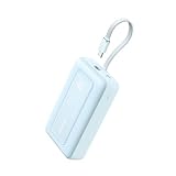 Anker Zolo Power Bank (20000mAh, 30W, Built-In USB-Cケーブル)(モバイルバッテリー 20000mAh 最大30W出力 USB-C ケーブル一体型 ディスプレイ搭載) 【PD/PowerIQ搭載/PSE技術基準適合】iPhone 16 / 15 Android iPad その他各種機器対応 (ブルー)