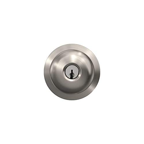 Schlage F51A PLY 619 Plymouth Door Knob, Keyed Entry Lock, Satin Nickel - Image 5