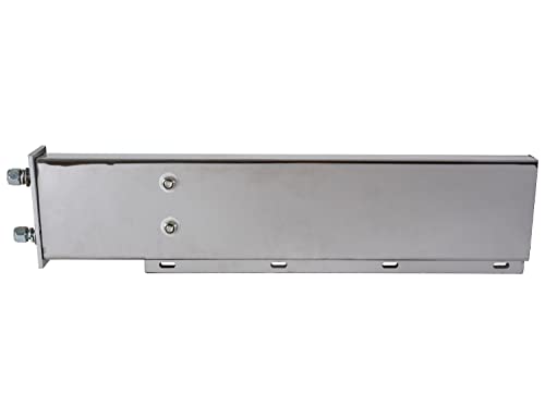 Image of Buyers Products LB6303SST 30 inch Stainless Steel Mudflap Hangers for Semi Trucks, 2 Lightboxes with 4 inch Light Cutouts, 30 inch Lx3 Dx6 H, Includes Driver and Passenger Side Boxes, Lights NOT Included
