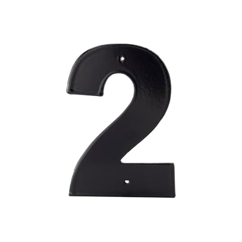 Montague Metal Products Helvetica Font Individual House Number, 2, 10-Inch Cover