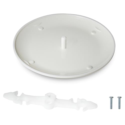 HXH CP3540 White Ceiling Box Cover Plate Cover for 3.5-4 Holes 1Pack