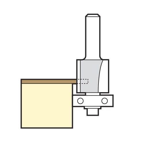 Trend Professional Double Overlap Cutter, 90-Degree, 1/4 Inch Shank, 12.7mm Diameter and 25.4mm Cut Length - Image 3
