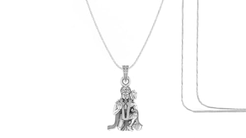 Pendentif Hanuman spirituel en argent à porter au quotidien pour la sérénité