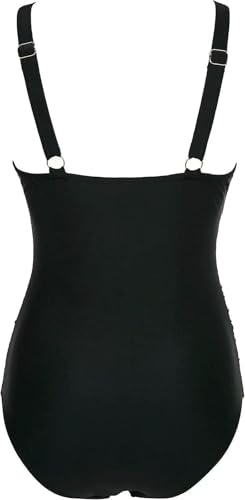 Maillot de bain monokini gainant à col en V plongeant léopard 3XL