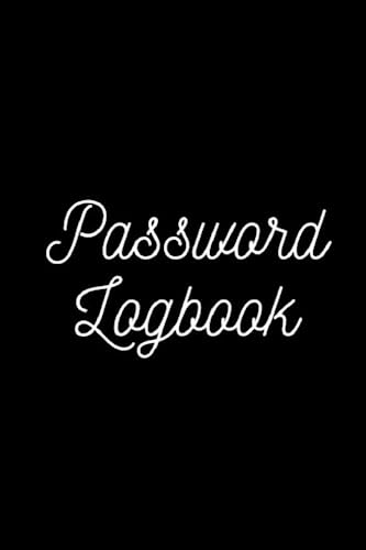 Password LogBook (Black) for Internet Log-in Records - Notebook to Organise Websites, Email Address, and UserName Information (Just A Thought Series... by H.Sowden)